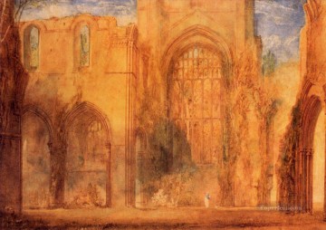 Joseph Mallord William Turner Painting - Interior of Fountains Abbey Yorkshire Romantic Turner